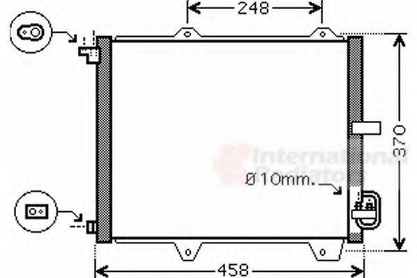 VAN WEZEL 52005088 Конденсатор, кондиціонер