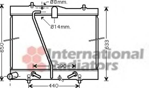 VAN WEZEL 53002433 Радіатор, охолодження двигуна