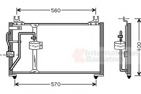 VAN WEZEL 83005062 Конденсатор, кондиціонер