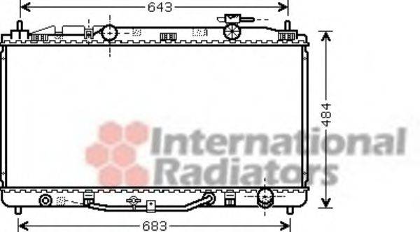 VAN WEZEL 53002464 Радіатор, охолодження двигуна