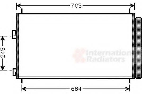 VAN WEZEL 53005410 Конденсатор, кондиціонер