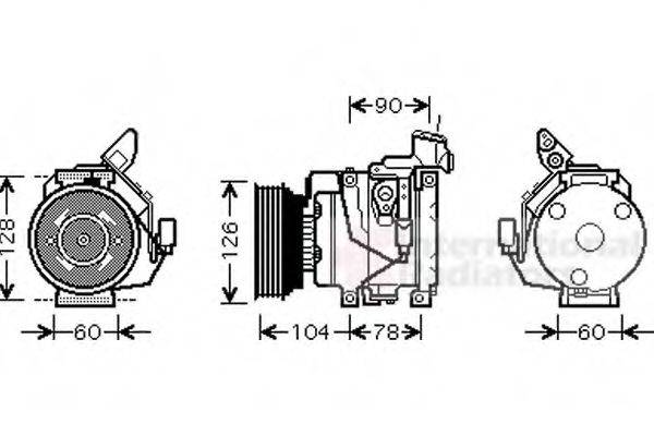 VAN WEZEL 5300K437 Компресор, кондиціонер