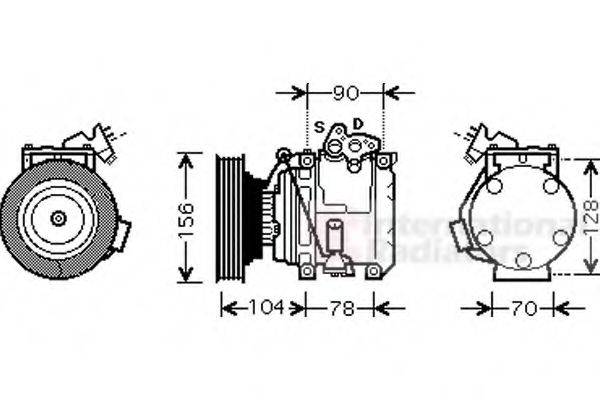 VAN WEZEL 5300K439 Компресор, кондиціонер