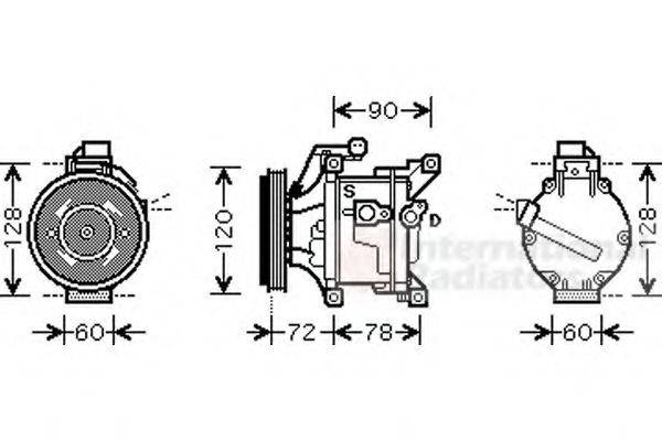 VAN WEZEL 5300K444 Компресор, кондиціонер