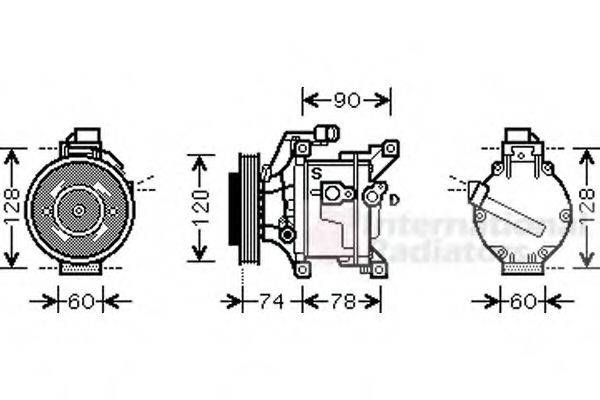 VAN WEZEL 5300K445 Компресор, кондиціонер