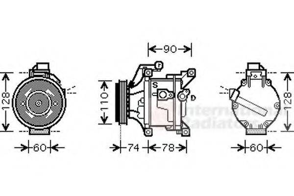 VAN WEZEL 5300K452 Компресор, кондиціонер