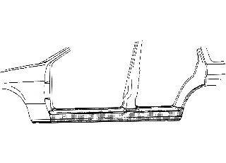 VAN WEZEL 1837104 Накладка порога