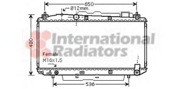 VAN WEZEL 53002348 Радіатор, охолодження двигуна