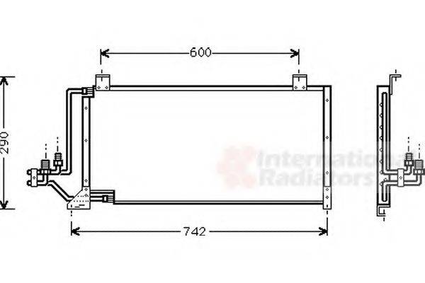 VAN WEZEL 21005006 Конденсатор, кондиціонер