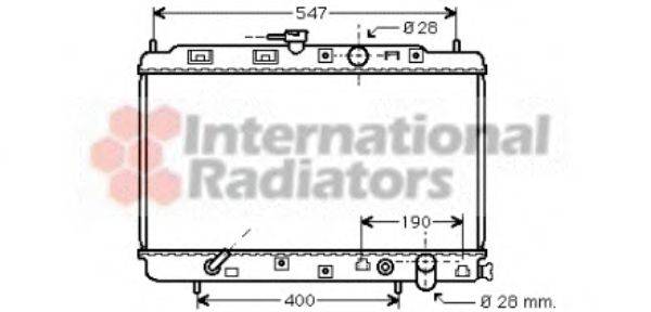 VAN WEZEL 25002043 Радіатор, охолодження двигуна