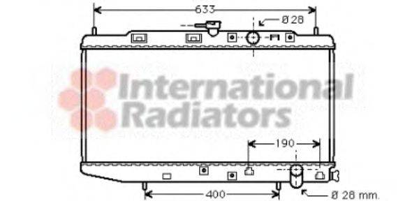 VAN WEZEL 25002044 Радіатор, охолодження двигуна