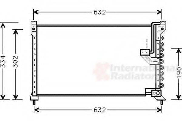 VAN WEZEL 25005085 Конденсатор, кондиціонер