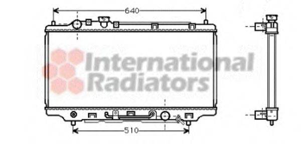 VAN WEZEL 27002100 Радіатор, охолодження двигуна