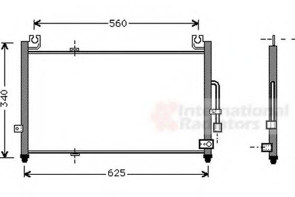 VAN WEZEL 27005104 Конденсатор, кондиціонер