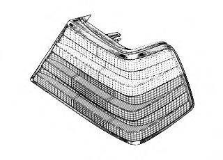 VAN WEZEL 3025931 Задній ліхтар