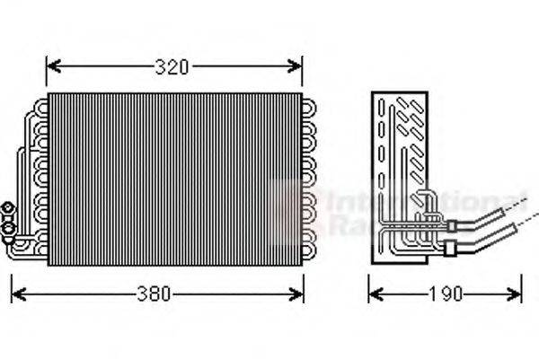 VAN WEZEL 3000V462 Випарник, кондиціонер