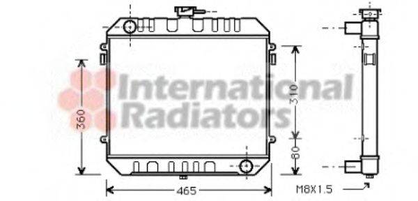 VAN WEZEL 37002027 Радіатор, охолодження двигуна