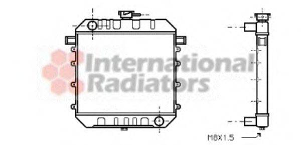 VAN WEZEL 37002030 Радіатор, охолодження двигуна