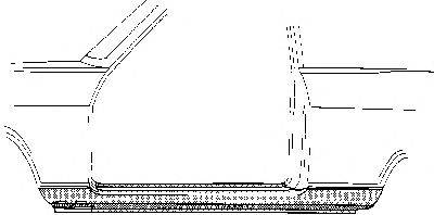 VAN WEZEL 372104 Накладка порога