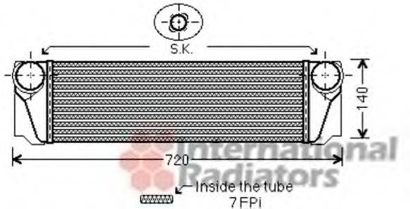 VAN WEZEL 06004376 Інтеркулер