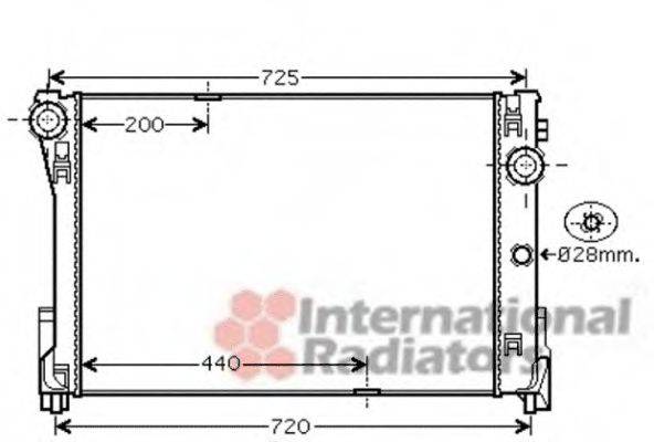 VAN WEZEL 30002474 Радіатор, охолодження двигуна