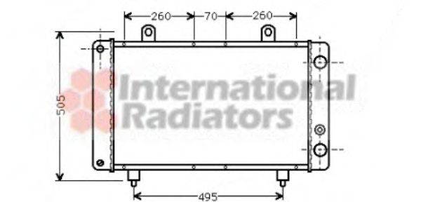 VAN WEZEL 40002032 Радіатор, охолодження двигуна