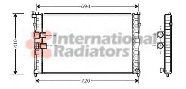 VAN WEZEL 40002176 Радіатор, охолодження двигуна