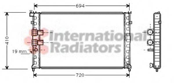 VAN WEZEL 40002178 Радіатор, охолодження двигуна