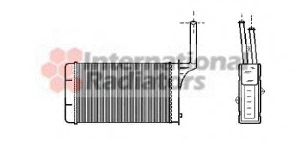 VAN WEZEL 40006049 Теплообмінник, опалення салону