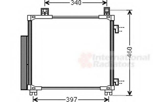 VAN WEZEL 53005578 Конденсатор, кондиціонер