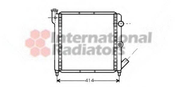 VAN WEZEL 43002063 Радіатор, охолодження двигуна