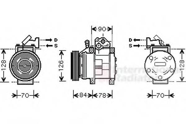 VAN WEZEL 8300K052 Компресор, кондиціонер