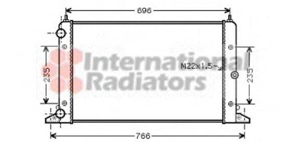 VAN WEZEL 58002247 Радіатор, охолодження двигуна