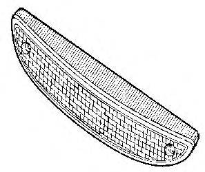 VAN WEZEL 4342904 Розсіювач, ліхтар покажчика повороту