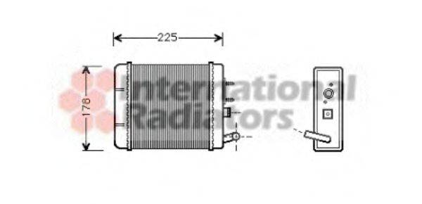 VAN WEZEL 49006014 Теплообмінник, опалення салону