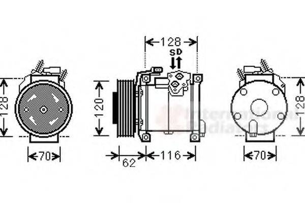 VAN WEZEL 0700K109 Компресор, кондиціонер