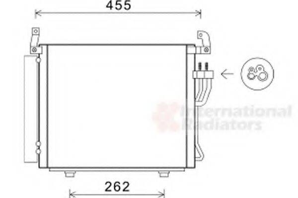 VAN WEZEL 82005241 Конденсатор, кондиціонер