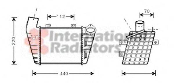 VAN WEZEL 58004127 Інтеркулер