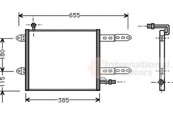 VAN WEZEL 58005150 Конденсатор, кондиціонер