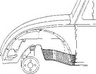 VAN WEZEL 580108 Накладка порога