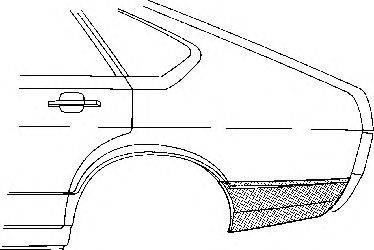 VAN WEZEL 5807133 Боковина