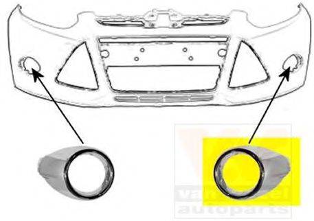 VAN WEZEL 1945597 Облицювання, бампер