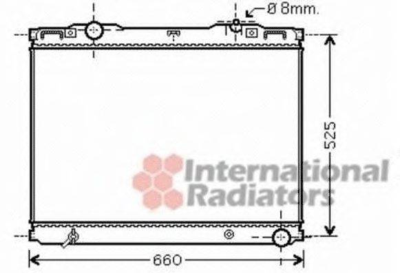 VAN WEZEL 83002133 Радіатор, охолодження двигуна