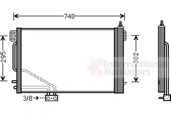 VAN WEZEL 30005493 Конденсатор, кондиціонер