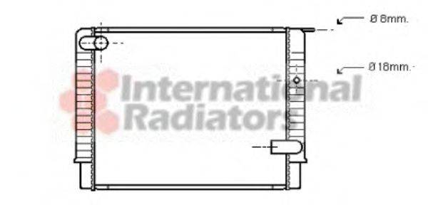 VAN WEZEL 59002033 Радіатор, охолодження двигуна