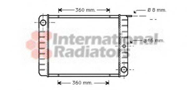 VAN WEZEL 59002038 Радіатор, охолодження двигуна