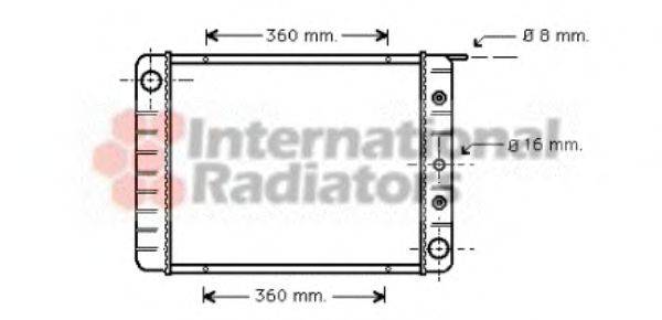 VAN WEZEL 59002039 Радіатор, охолодження двигуна