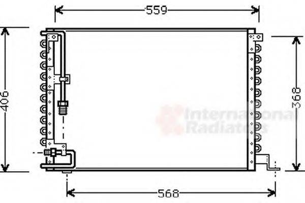 VAN WEZEL 59005073 Конденсатор, кондиціонер