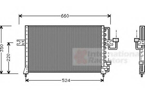 VAN WEZEL 82005045 Конденсатор, кондиціонер