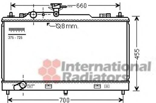 VAN WEZEL 27002222 Радіатор, охолодження двигуна